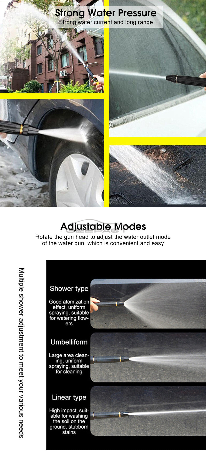 Portable Water Hose Nozzle.