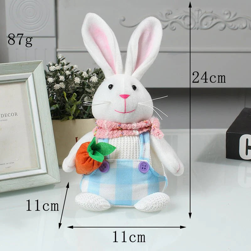 Easter Cartoon Cute Newspaper Egg Radish Luminous Rabbit Tabletop Decoration