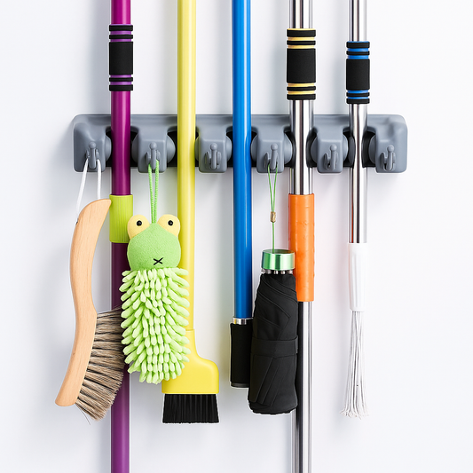 Brooms And Toiletries Organizer.